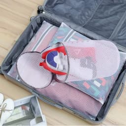 Dailygoody - Schoenen Waszakken - Sneaker Waszak - Automatische Rits - Groot Formaat - Mesh Waszak - Veilig Wassen van Sportschoenen - Pack van 2 — thumbnail 3