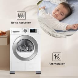 4-delige anti-vibratie pads voor wasmachines om te voorkomen dat de wasmachine en droger bewegen, om geluids- en trillingsoverdracht te voorkomen, anti-vibratie stabilisator steunvoeten (toename van 1,8 inch) — thumbnail 2