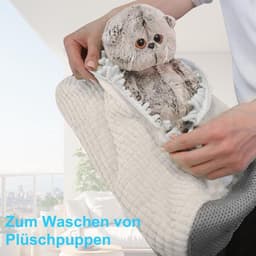 Allecto Plus - Schoenen Waszak voor Wasmachine met Zachte Borstel voor Schoenreiniging - Verhoogde Binnenwrijving - Vuilvrij Schoonmaken (Wit) — thumbnail 2