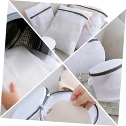 1 Wasnet Voor Ondergoed Mesh Waszakken Om Deformatie Te Voorkomen Geschikt Voor Wasmachine Wit 5 Stuks — thumbnail 3