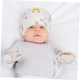 1set Schattige Accessoires Anti-scratch Voethoezen Beschermende Handschoenen Verstelbare Hoed Thuisgebruik Voorkomt Koude Krassen — thumbnail 5