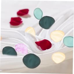 1set Nepprozenblaadjes Voor Bruiloft Realistische Kunstbloem Petalen Van Zacht Satijn Voor Romantische Decoratie Slaapkamer Feestelijkheden — thumbnail 2