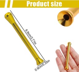 Snuffers van metaal, 3 stuks, draagbare flessenschenktuit, stabiel, licht, elegant, vacuüm doseerder, snuff rietfles, neusbuis, sneakers Snorter — thumbnail 5