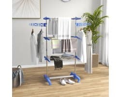 CHICFURN Droogtoren - Klapbaar - 3 etages - Blauw