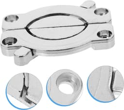 1set Rvs Meubelverbinder Verstelbare Tafelverbinding Voor Conferentietafels Kantoortafels Eettafels Stevige Bevestigingshardware Voor Stabiliteit Flexibiliteit Zilver — thumbnail 2