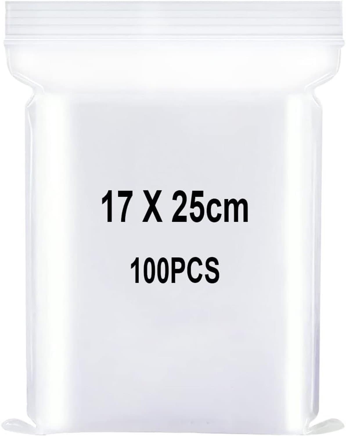 Hersluitbare Plastic Tassen - Transparant - 17 x 25 cm - Duurzame Ziplock Zakjes - Voor Opslag en Organisatie — afbeelding 1
