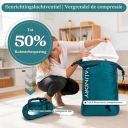 Waterdichte waszak voor reizen, lichtgewicht opbergzak met gesp, ideaal voor natte en droge kleding, perfect voor zwemmen, wandelen en kamperen — thumbnail 4