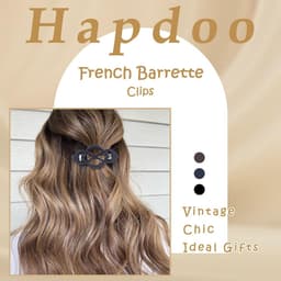 6 Stuks Vintage Franse Haarspeldjes voor Dik en Fijn Haar - Veerkrachtige Haarklemmen voor elke Gelegenheid — thumbnail 5
