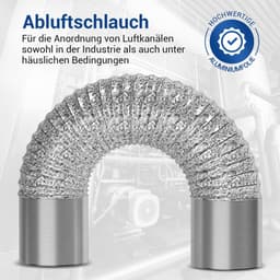 3 m Afvoerslang 125 mm Flexibele Buis voor Luchtgeleidingssystemen - Airconditioningslang en Reserveslang voor Droger en Afzuigkap — thumbnail 5