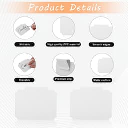 Manden Label Clips - Set van 14 met Witte Markeerstiften voor Organisatie — thumbnail 3