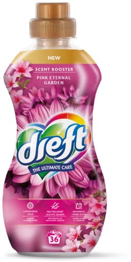 12 x Dreft – Pink Eternal Garden – Vloeibare Geurbooster – 720 ml – 36 wasbeurten - Wasmiddel Poeder - Frisheid Was - Kleurbescherming - Vezelbescherming - Anti-kreukwerking — thumbnail 2
