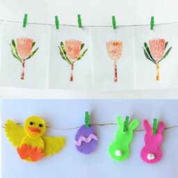 50x Mini Houten Kleerhangers met 50 Meter Jute Touw - Decoratieve Fotohangers voor Galerijwand — thumbnail 4