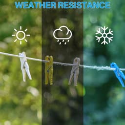 Wäscheleine 30 Meter Extra Stark mit Stahlkern – Flexible und Reißfeste Wäscheleine für Garten, Camping und Outdoor — thumbnail 2