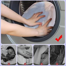 Famanu - Stuks Wasnetten voor Wasmachine, Herbruikbaar Wasnet met Trekkoord Fijne Mesh Waszakken voor Truien en Jassen — thumbnail 4