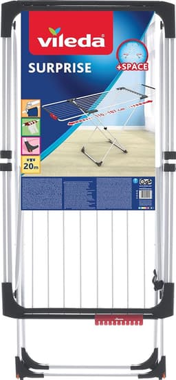 Staal aluminium wit wasrek - 62 x 125 x 133 cm - verrassend design — thumbnail 5