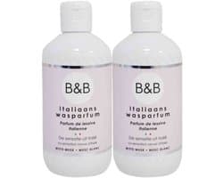 B&B Italiaanse Wasparfum - Witte Musk - 2 x 250 ml - Voordeelverpakking