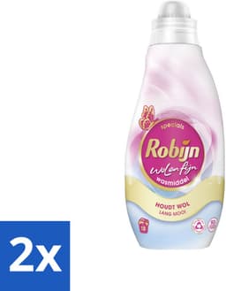 2 x Robijn Specials - Wol & Fijn - Vloeibaar Wasmiddel - 18 Wasbeurten - Wolwasmiddel - Wasmiddel Zijde - Wasmiddel Delicate Stoffen - Biologisch Afbreekbaar Wasmiddel - Milieuvriendelijk Wasmiddel — thumbnail 1