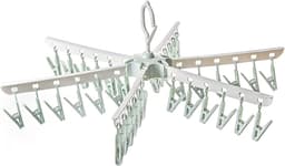 Dailygoods- Droogrek 365° draaibaar - Sokkenstandaard met 36 clips - Opvouwbaar - Multidirectionele sokkendroger - Ideaal voor ondergoed - Vrije luchtcirculatie - Sokkenrek — thumbnail 1