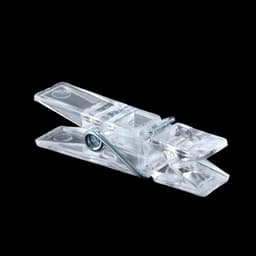 Dailygoods - 50 stuks veerklemmen, transparante wasknijpers, transparante plastic klemmen, miniklemmen voor foto's, kerstverlichting, hangend — thumbnail 2