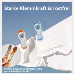 Dailygoods- Wasknijpers 20 Stuks - Kleurrijk - Kunststof - Handdoekklemmen - Compact 7x4 cm - Duurzaam en zonder afdruk - Klemmen — thumbnail 3