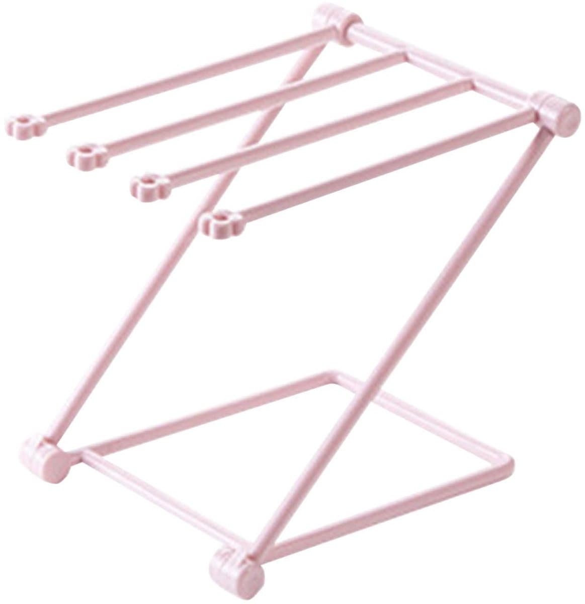 Dailygoods- Vaatdoekhouder Opvouwbaar - Vaatdoek Droogrek - 4 Armen - Multifunctioneel - Kunststof - Ruimtebesparend - Keukenrek — afbeelding 1