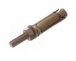 Projecterende Ankerbouten - Metselwerk Ankers - Zware Bevestiging - Roestbestendig Geel Verzinkt - M8 x 75mm 24 Stuks - Metallic