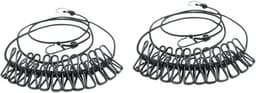 Waslijn met Clips - Reiswaslijn Drooglijn - Kleding Drogen - Elastisch Ontwerp - 190 cm - Zwart — thumbnail 1