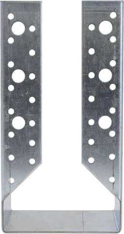 Set van 2 balkenschoenen 100x200mm - Draagschoen met 52 gaten - Verzinkt staal Z275 — thumbnail 4