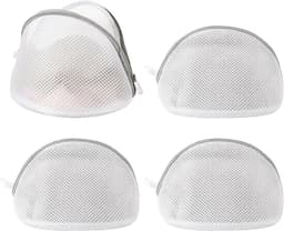 Wasnetjes voor bh's - halfrond 18 x 16 cm - fijnmazig polyester - beschermt tegen vervorming en haken - ShopVlot — thumbnail 1