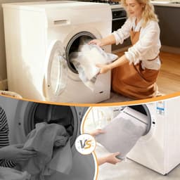 SnelShoppen - Grote Waszakken Set van 7 Stuks voor Wasmachine, Katoenen Wasnetten met Rits, Diverse Maten voor Ondergoed, Sokken, Babykleding en Meer — thumbnail 2