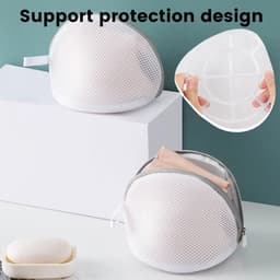 SnelShoppen - Pack van 3 waszakken voor bh's, sneldrogende waszakken voor wasmachine, bh-bescherming met rits, waszakken voor bralette en lingerie, ad — thumbnail 4