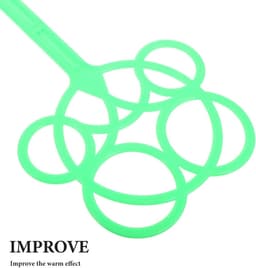 Tapijtklopper Stofborstel - Garde Bezem - Stof Verwijderen - Voorkomt Schade - 56 x 21.5 cm - Groen — thumbnail 5