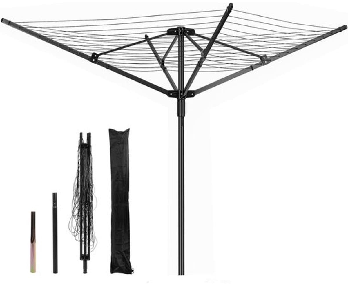 Droogmolen met Voet voor Camping & Thuis - Wasrek Staand - Droogrek Inklapbaar - functioneel — afbeelding 1