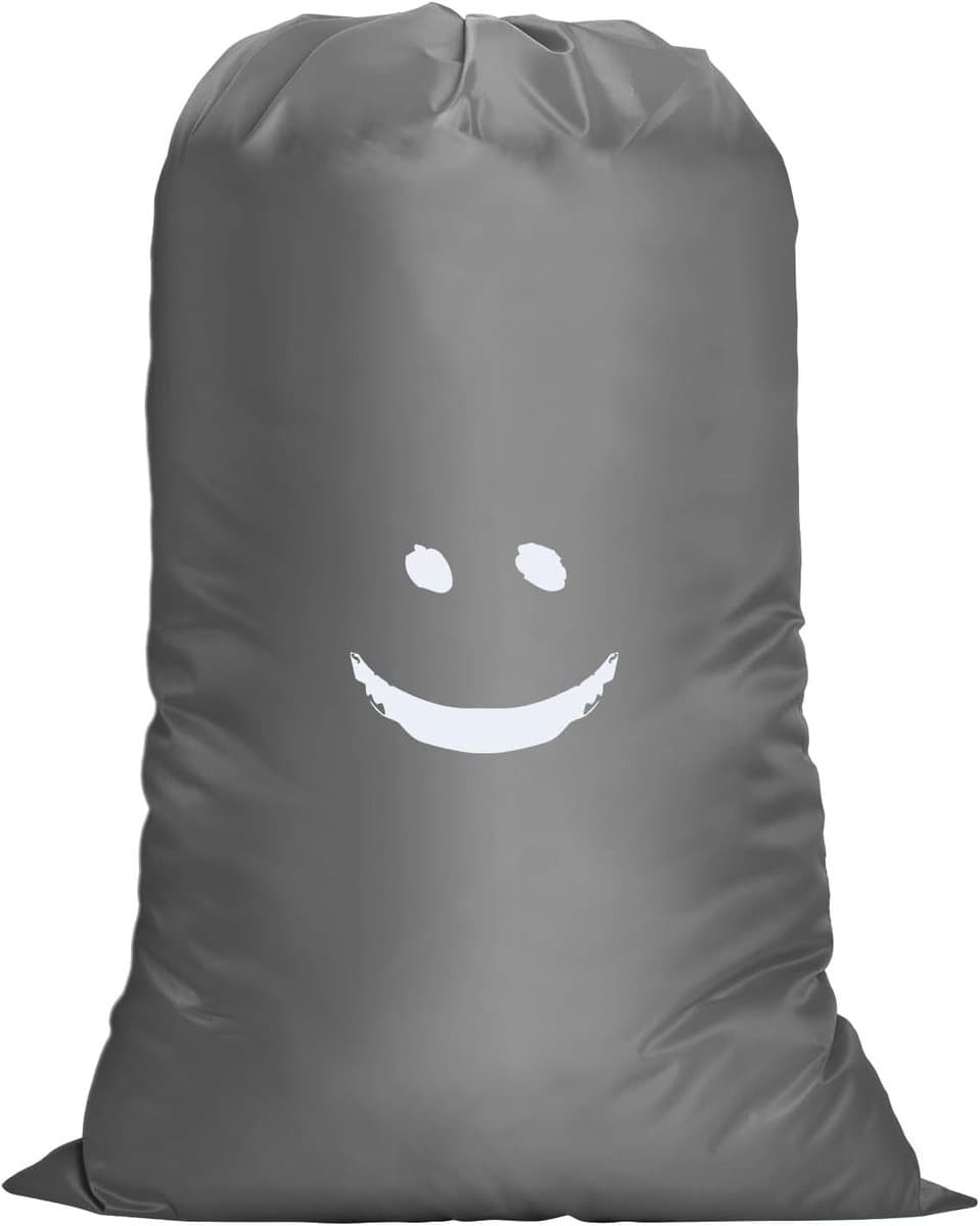 Waterdichte Waszak voor Reizen, Grote Capaciteit, Ideaal voor Vuile Was, Opbergzak en Wasmand, 61x91cm (Grijs) — afbeelding 1