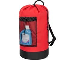 Grote Waterdichte Waszak van 90 Liter, Vouwbare Wasverzamelaar met Verstelbare Schouderbanden, Ideaal voor Thuis, College en Sportactiviteiten