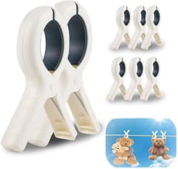 Solidchoice- Wasknijpers Grote Sterke - Handdoekklemmen Antislip - Winddicht - 8 Stuks - Hoogwaardig PP+PE - Voor Kleding en Dekbedden — thumbnail 1