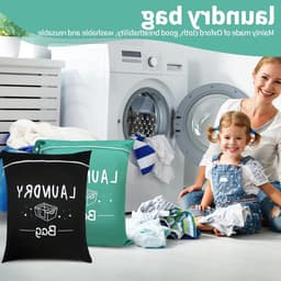 Reiswaszakken met Handvat - Set van 3, 38x48cm, Ideaal voor Vuile Kleding, Sport, Zwemmen en Kamperen — thumbnail 4