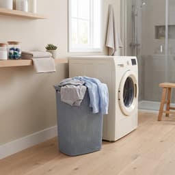 Kunststof wasmand met deksel 57 liter Five® - Blauw - Kunststof — thumbnail 3