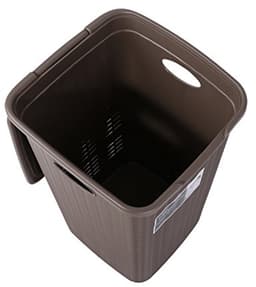 Elegante wasmand 37 x 38 x 54,5 cm in duif grijs - handige opberglossing — thumbnail 1
