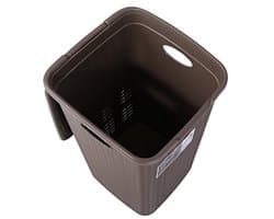 Elegante wasmand 37 x 38 x 54,5 cm in duif grijs - handige opberglossing