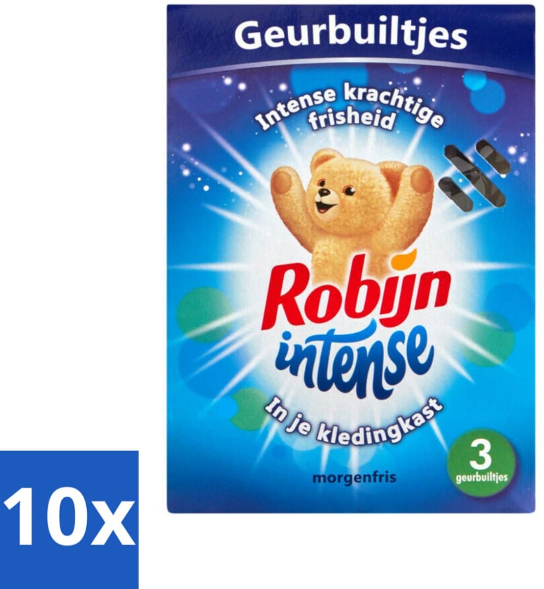 10 x Robijn - Intense - Geurbuiltjes - Langdurige Geur - Intense Frisheid - 3 Geurbuiltjes - Voordeelverpakking - 10 stuks — afbeelding 1