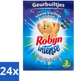 24 x Robijn Geurbuiltjes Intense 3 stuks per verpakking - Geur In Kleding - Frisheid In Kleding - Langdurige Geur - Geurbuiltjes - Kledingkast Geur — thumbnail 1