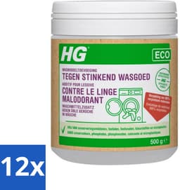 12 x HG Eco Wasmiddeltoevoeging tegen Stinkend Wasgoed 500 gr - Wasmiddel Toevoeging - Wasverzachter - Stinkend Wasgoed - Wasgeur - Ecologisch Wasmiddel — thumbnail 1