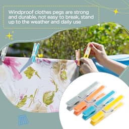 Kunststof Antislip Wasknijpers - 40 Stuks Meerkleurig zonder Sporen — thumbnail 3