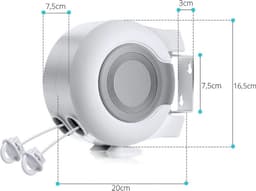 *** Sterke Waslijn Uittrekbaar 26 Meter - Waslijndraad - Roldrooglijn - Drooglijn Oprolbaar - Automatische Waslijn - Wasrek - Droogrek - van Heble® *** — thumbnail 2