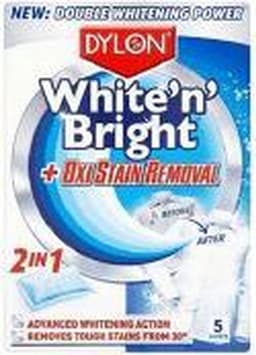 Dylon - Vlekverwijderaar - White & Bright - Superwit & Vlekkeloos - 5 Doekjes - Voordeelverpakking - 12 stuks — thumbnail 3