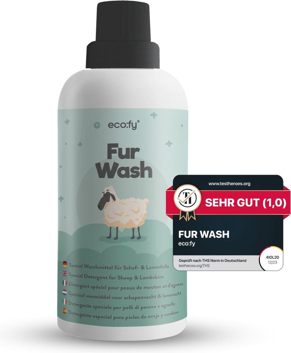 eco:fy® Speciaal vachtwasmiddel • wasmiddel met lanoline voor schapen- en lamsvachten — afbeelding 1