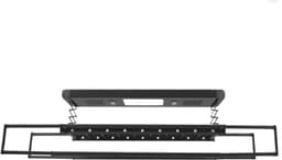 Elektrisch Plafond Wasrek - Uitschuifbaar 130-215 cm - Ruimtebesparend Droogrek met LED Verlichting & Afstandsbediening - Zwart — thumbnail 2