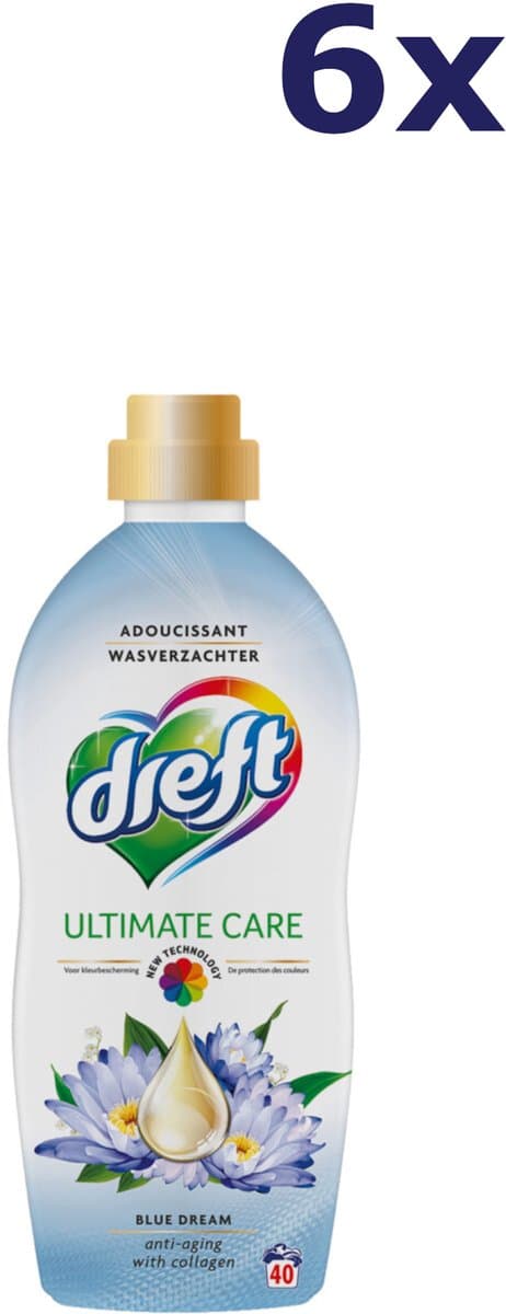 Dreft Ultimate Care Blue Dream Wasverzachter - 6 x 1 l (240 wasbeurten) — afbeelding 1
