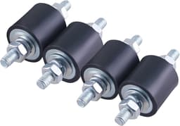 4x Rubber Stootbuffers M8 - Antivibratie Voeten voor Warmtepomp & Airco (Schokdemping) — thumbnail 2